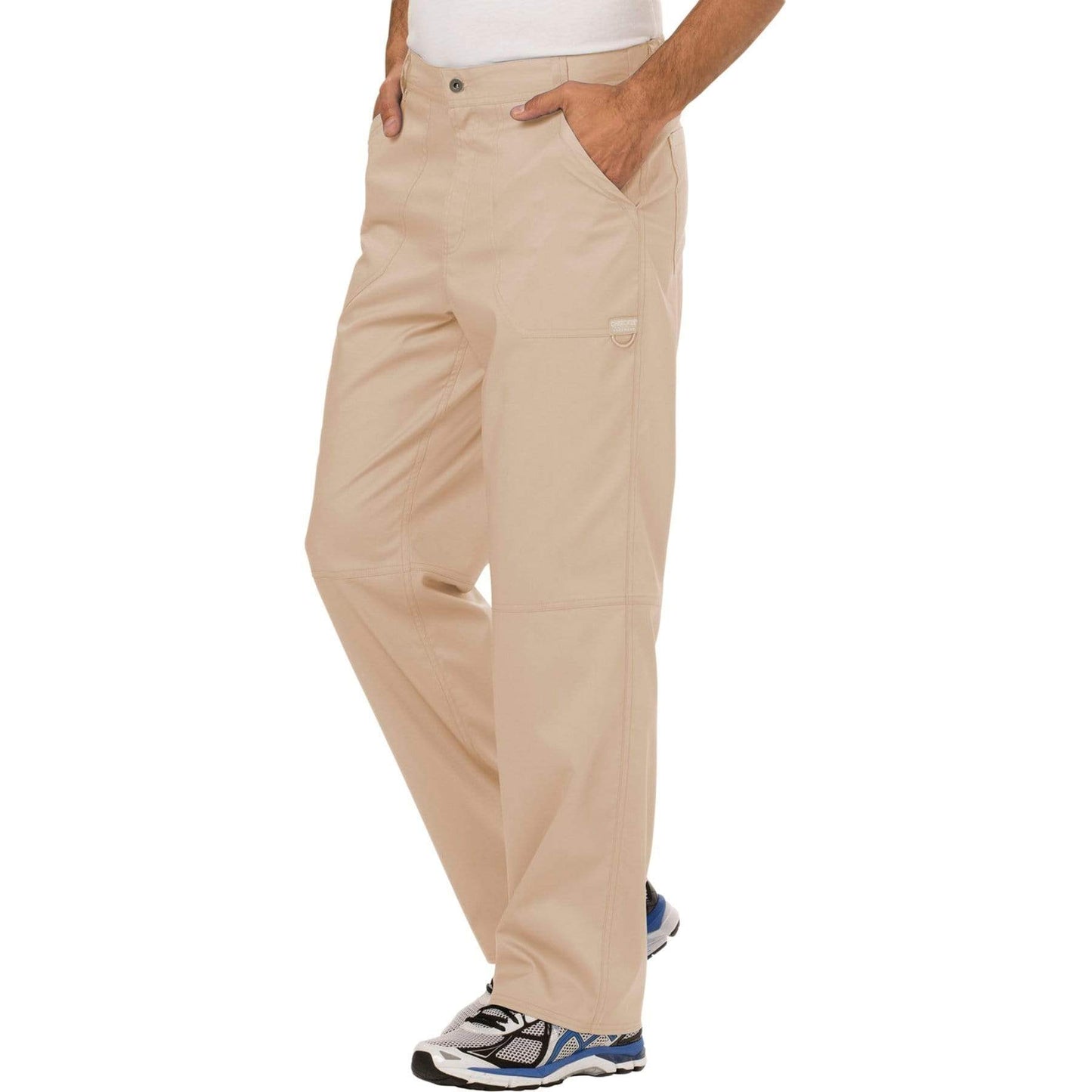 Cherokee Scrubs Pants Cherokee Workwear Revolution WW140 Scrubs Pants Mens Fly Front Khaki