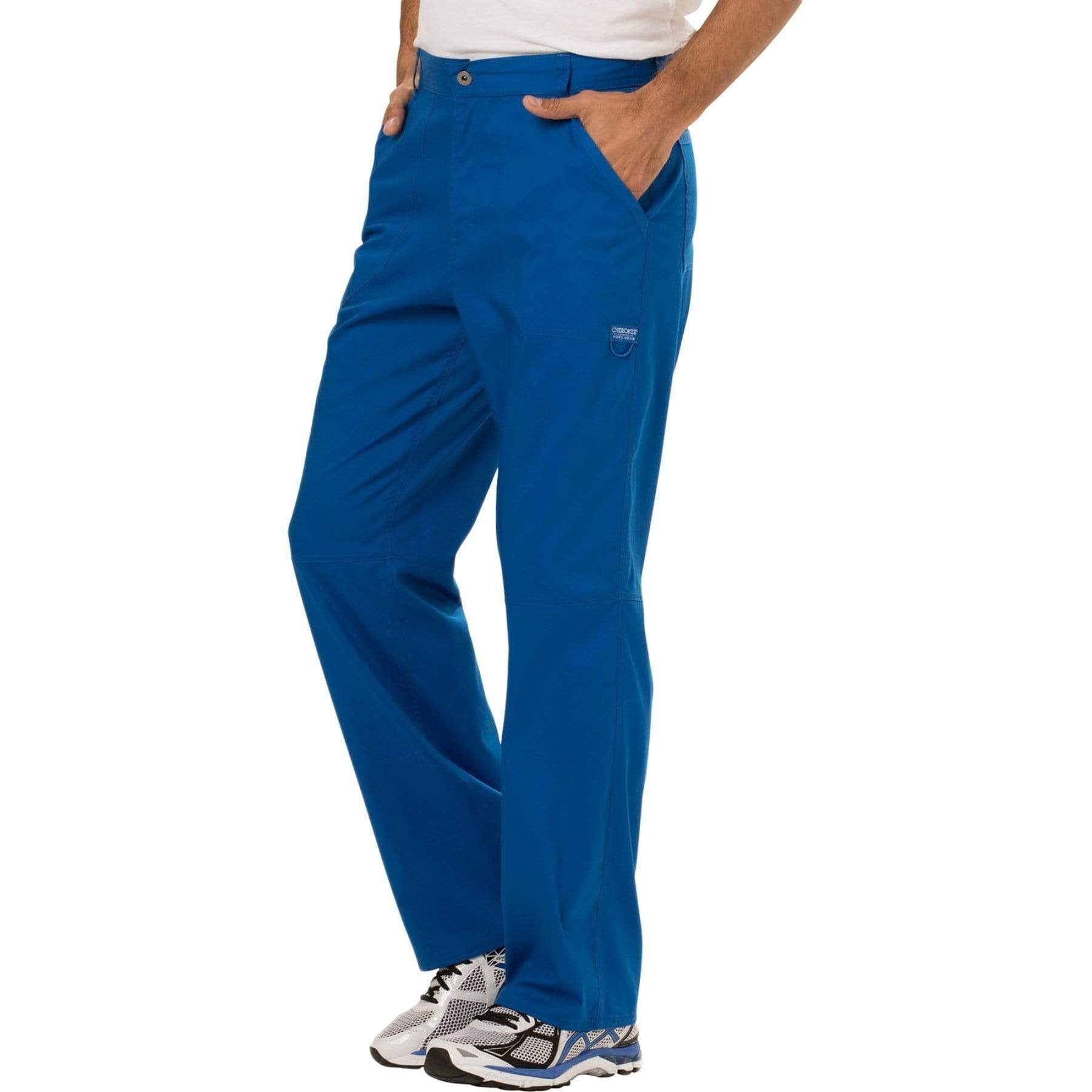 Cherokee Scrubs Pants Cherokee Workwear Revolution WW140 Scrubs Pants Mens Fly Front Royal