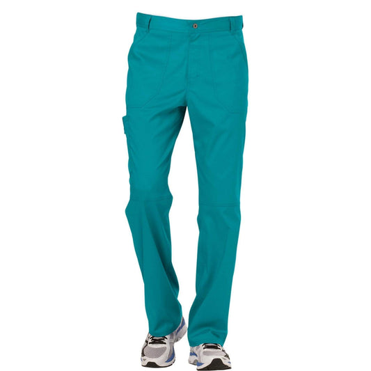 Cherokee Scrubs Pants 2XL / Regular Length Cherokee Workwear Revolution WW140 Scrubs Pants Mens Fly Front Teal Blue