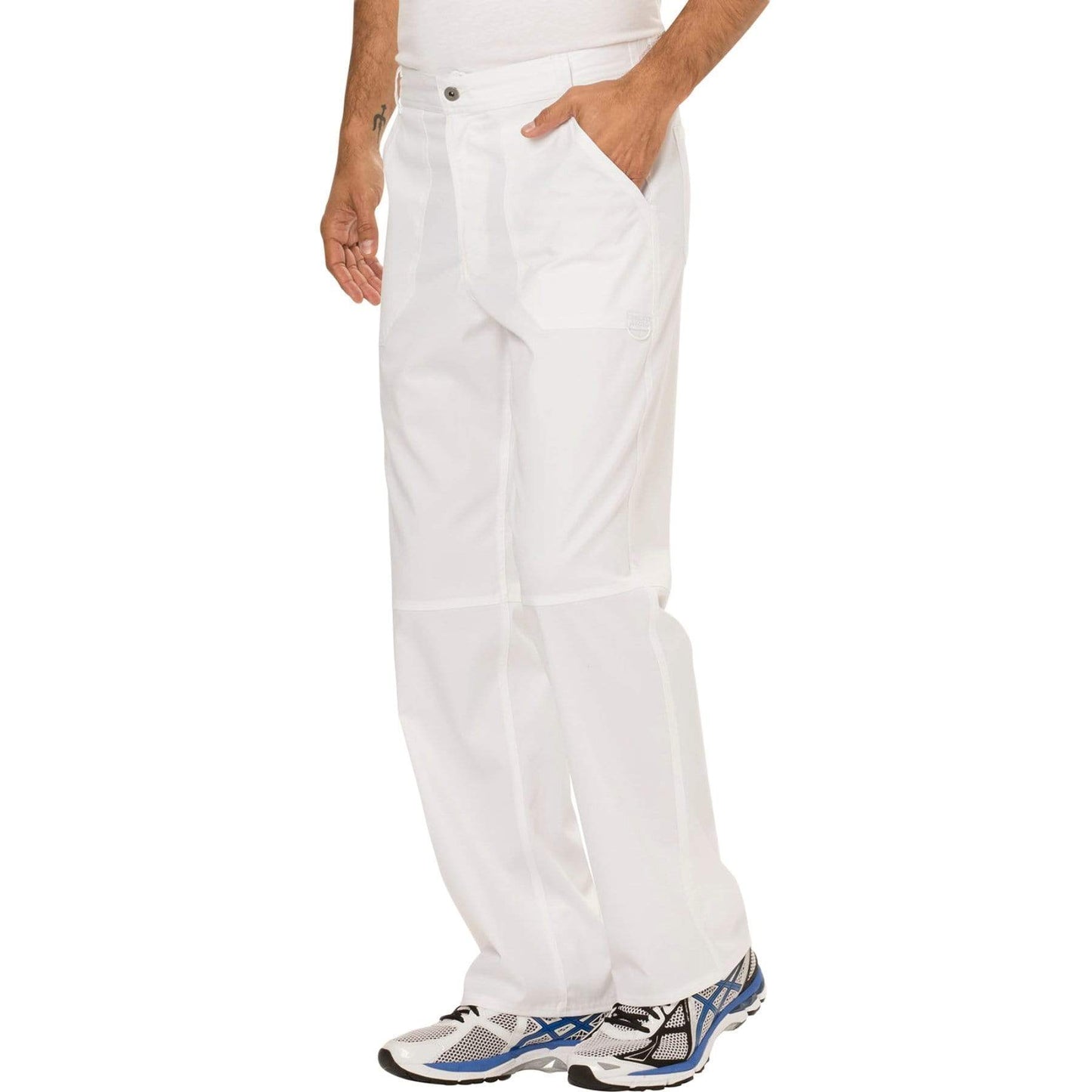 Cherokee Scrubs Pants Cherokee Workwear Revolution WW140 Scrubs Pants Mens Fly Front White
