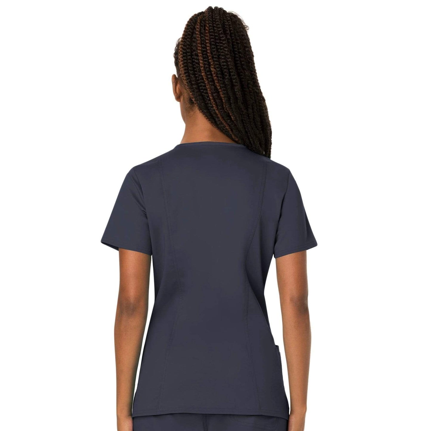 Cherokee Scrubs Top Cherokee Workwear Revolution WW620 Scrubs Top Womens V-Neck Pewter