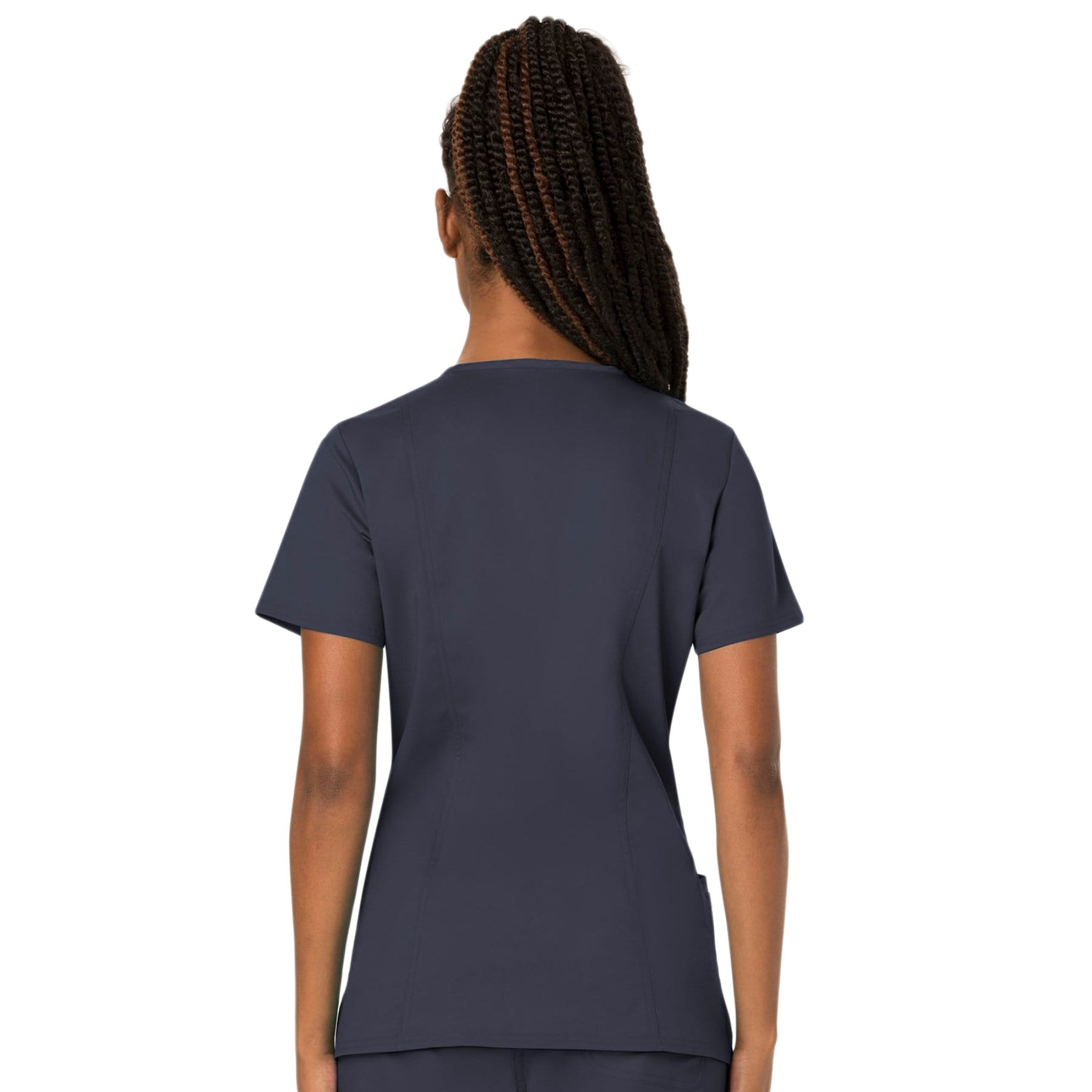 Cherokee Scrubs Top Cherokee Workwear Revolution WW620 Scrubs Top Womens V-Neck Pewter