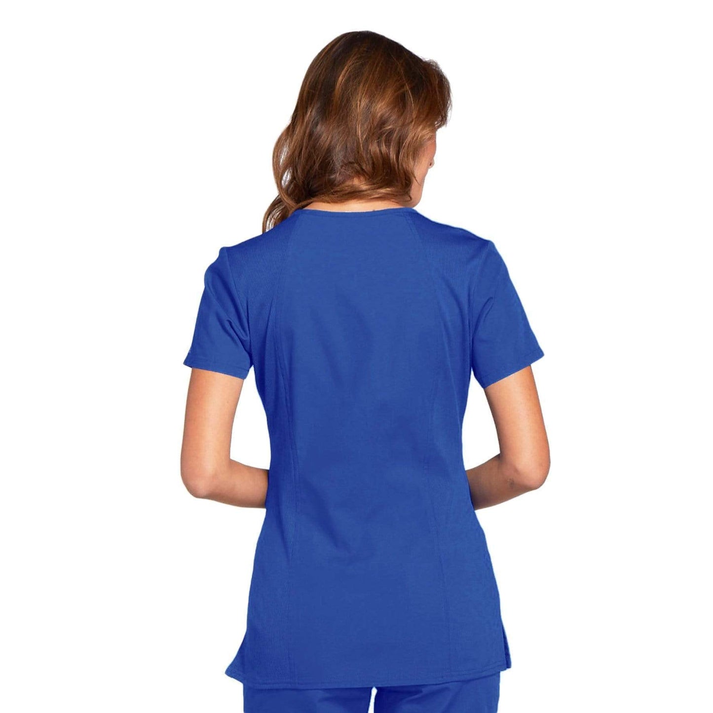 Cherokee Scrubs Top Cherokee Workwear WW645 Scrubs Top Womens V-Neck Royal