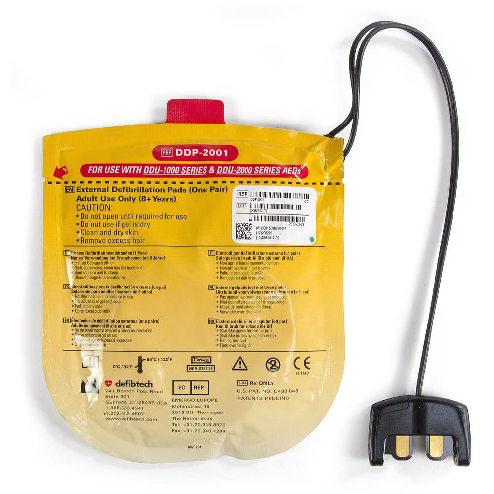 Defibtech AED Defibrillator Defibtech Adult Pads (Lifeline VIEW/ECG/PRO only)
