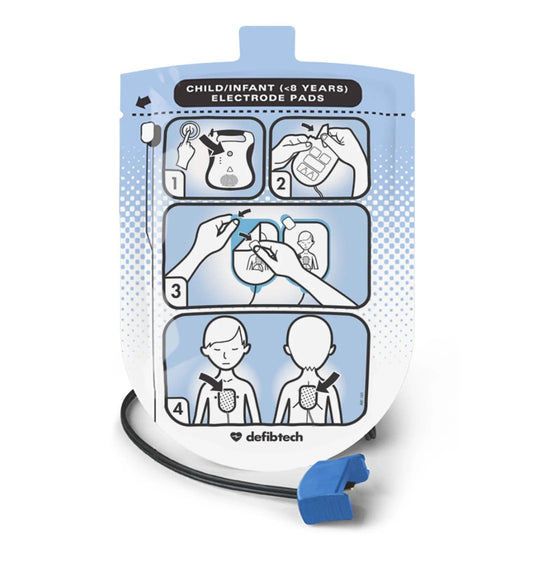 Defibtech AED Defibrillator Defibtech Paediatric Pads (Lifeline SEMI/AUTO only)