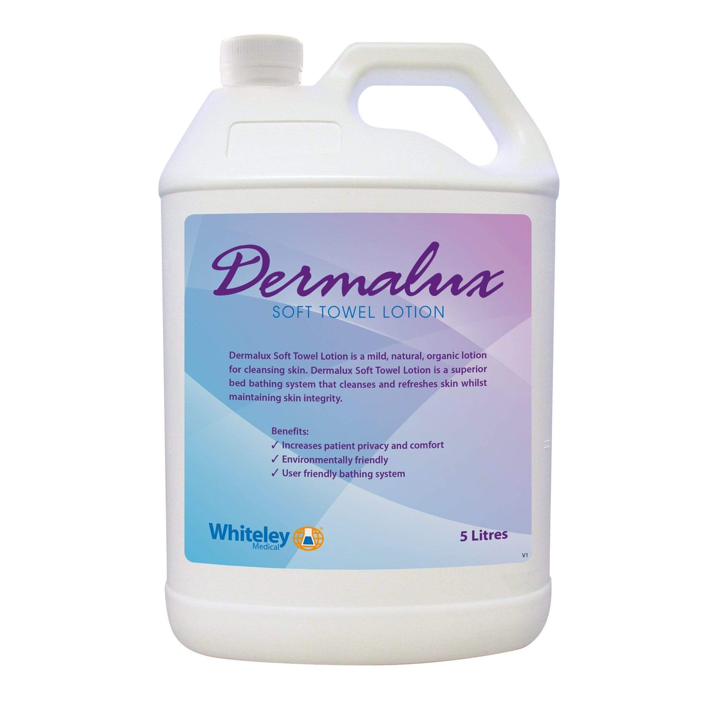 Whiteley Medical 1L Dermalux Soft Towel Lotion Superior Bed Bathing System