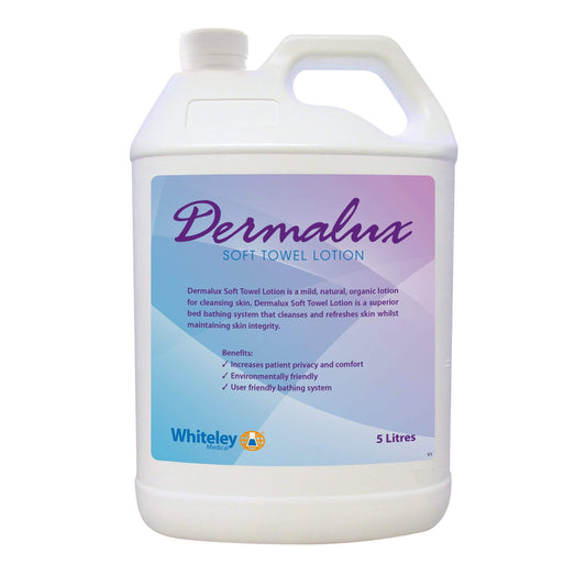 Whiteley Medical 1L Dermalux Soft Towel Lotion Superior Bed Bathing System