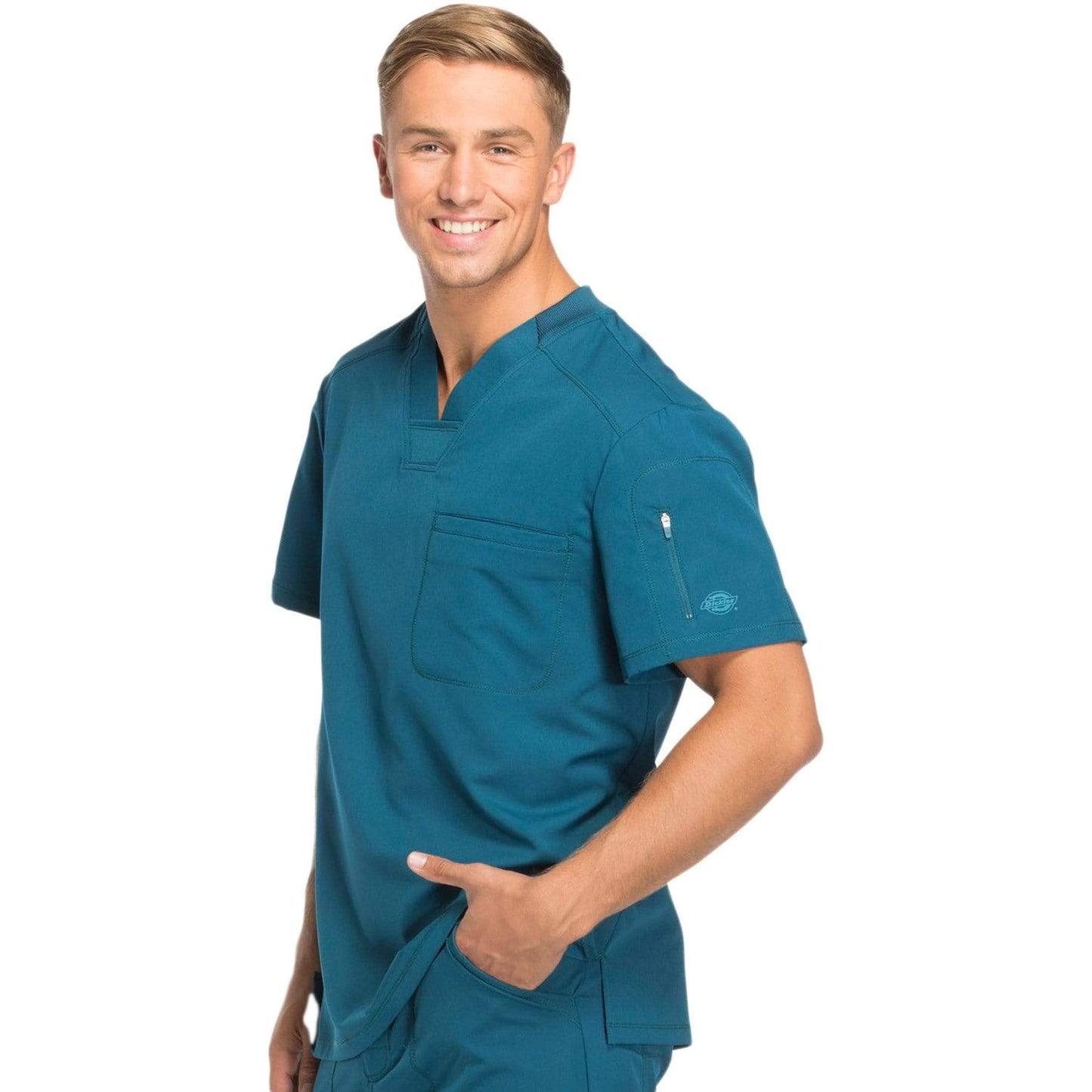Dickies Scrubs Top Dickies Dynamix DK610 Scrubs Top Men Blue