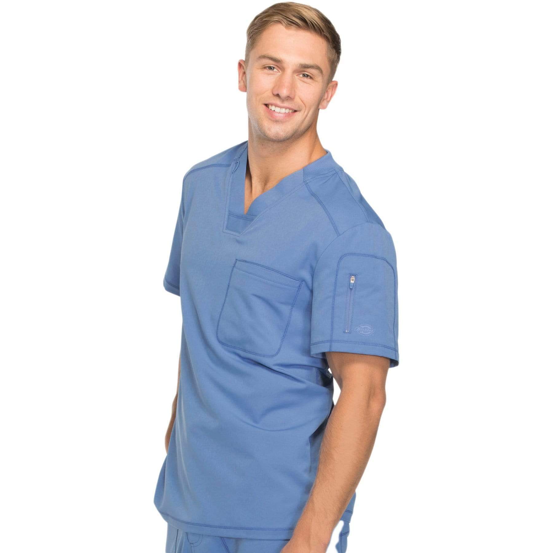 Dickies Scrubs Top Dickies Dynamix DK610 Scrubs Top Men Ciel Blue