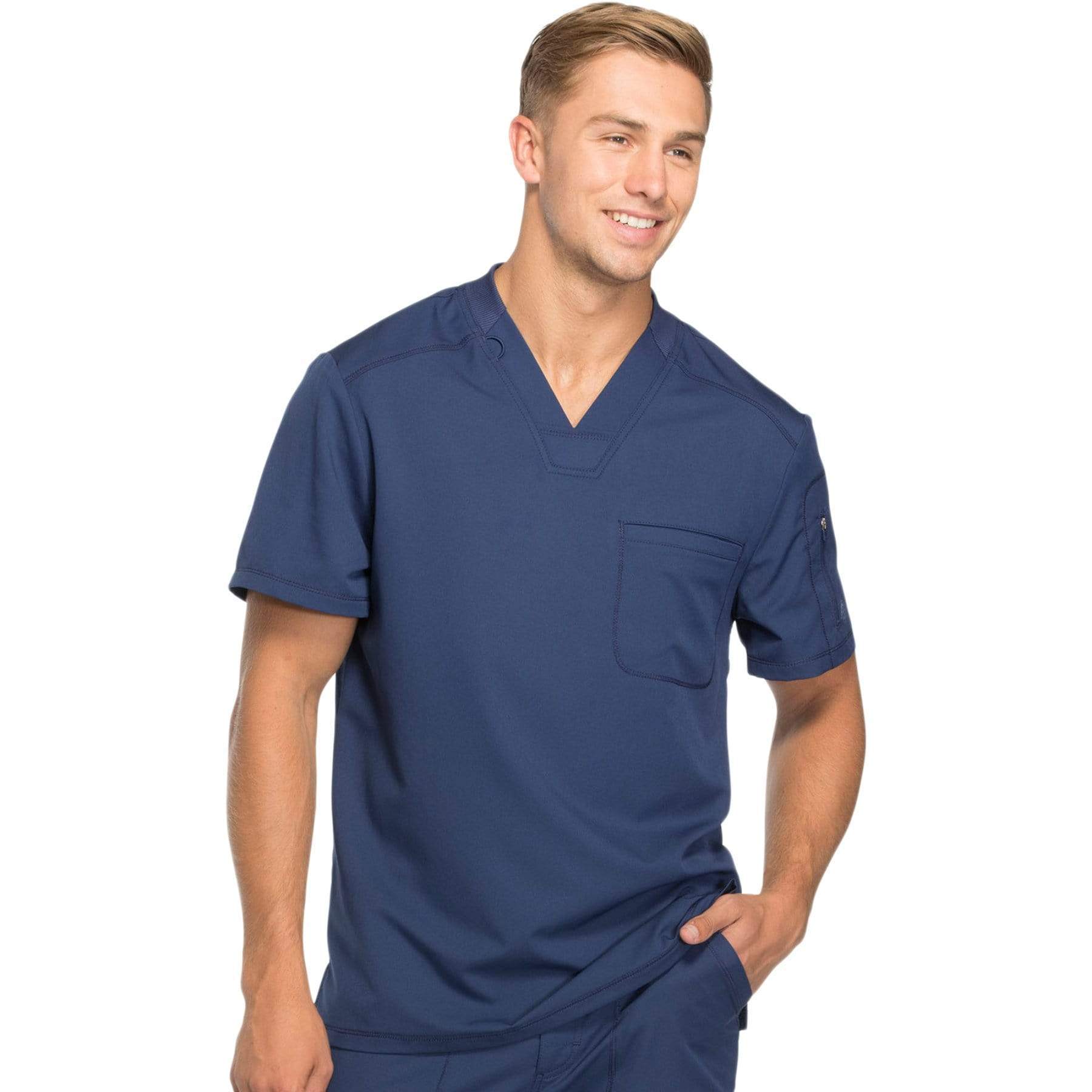 Dickies Scrubs Top 2XL Dickies Dynamix DK610 Scrubs Top Men Navy