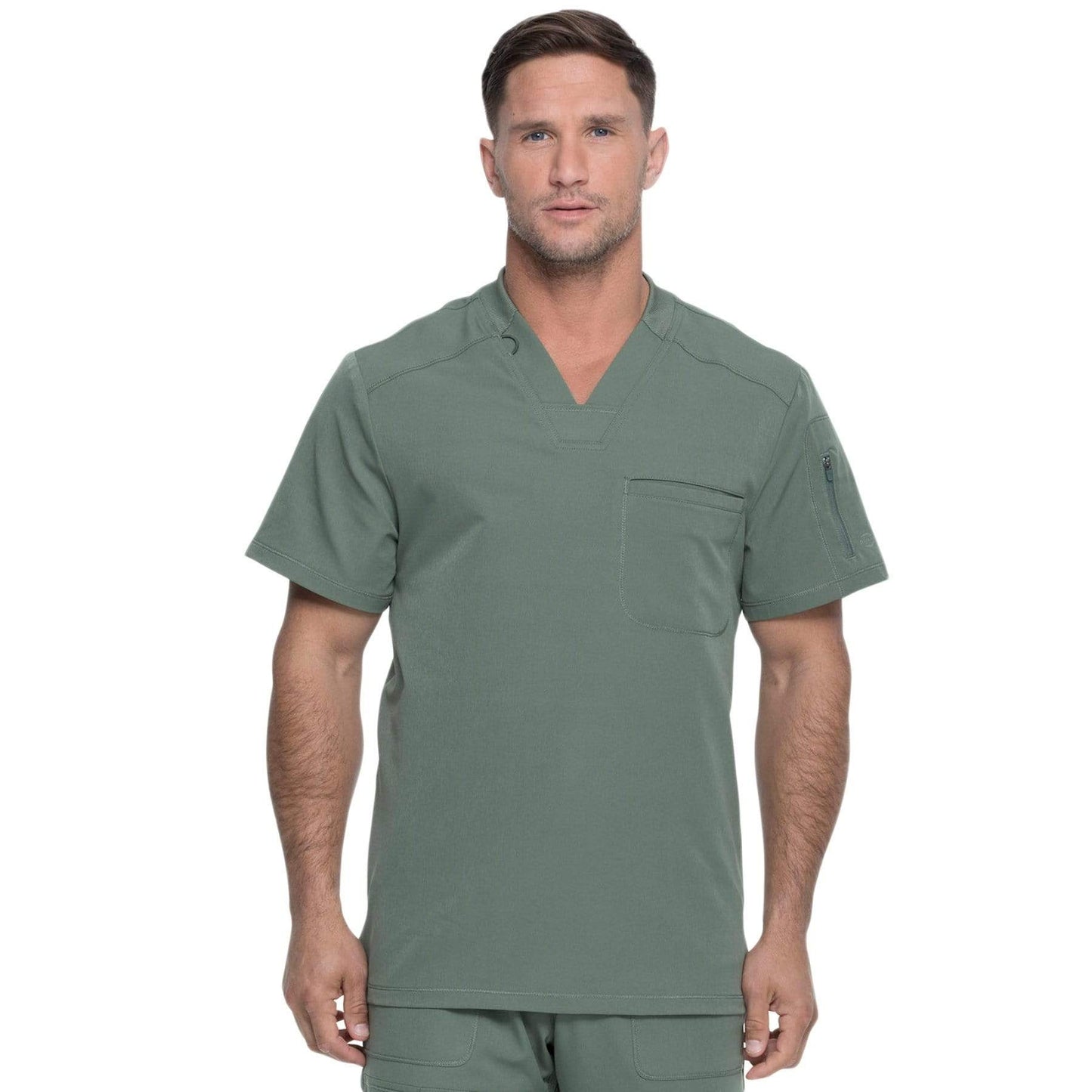 Dickies Scrubs Top 3XL Dickies Dynamix DK610 Scrubs Top Men Olive