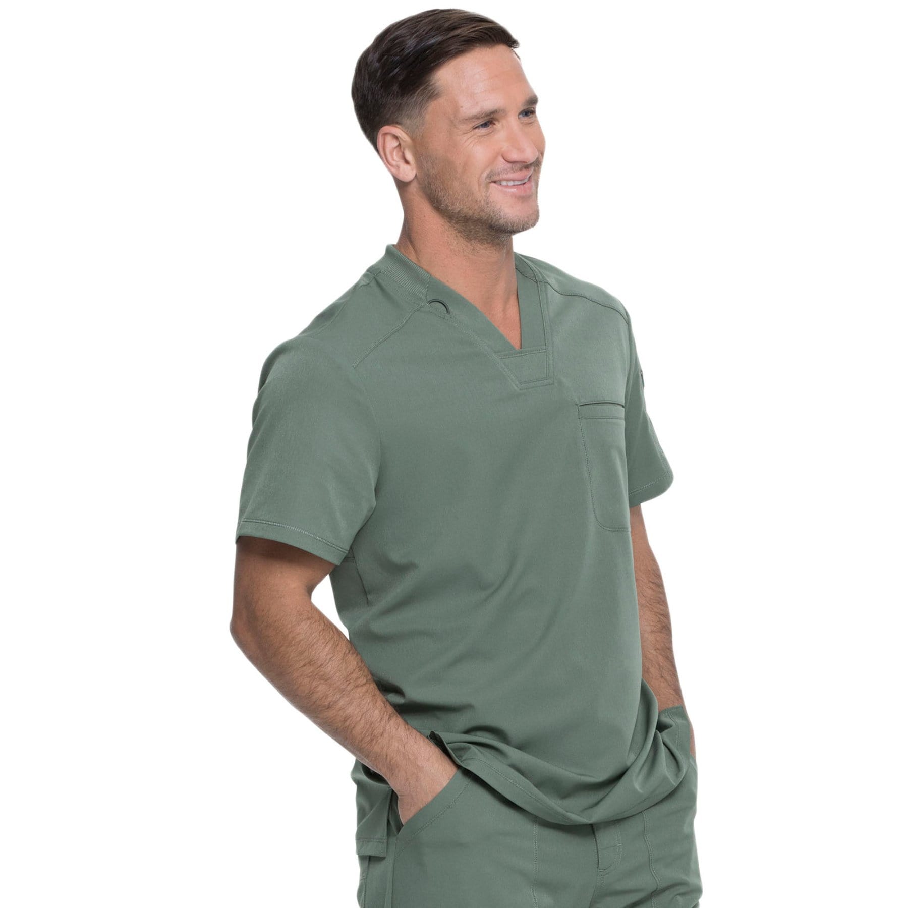 Dickies Scrubs Top Dickies Dynamix DK610 Scrubs Top Men Olive
