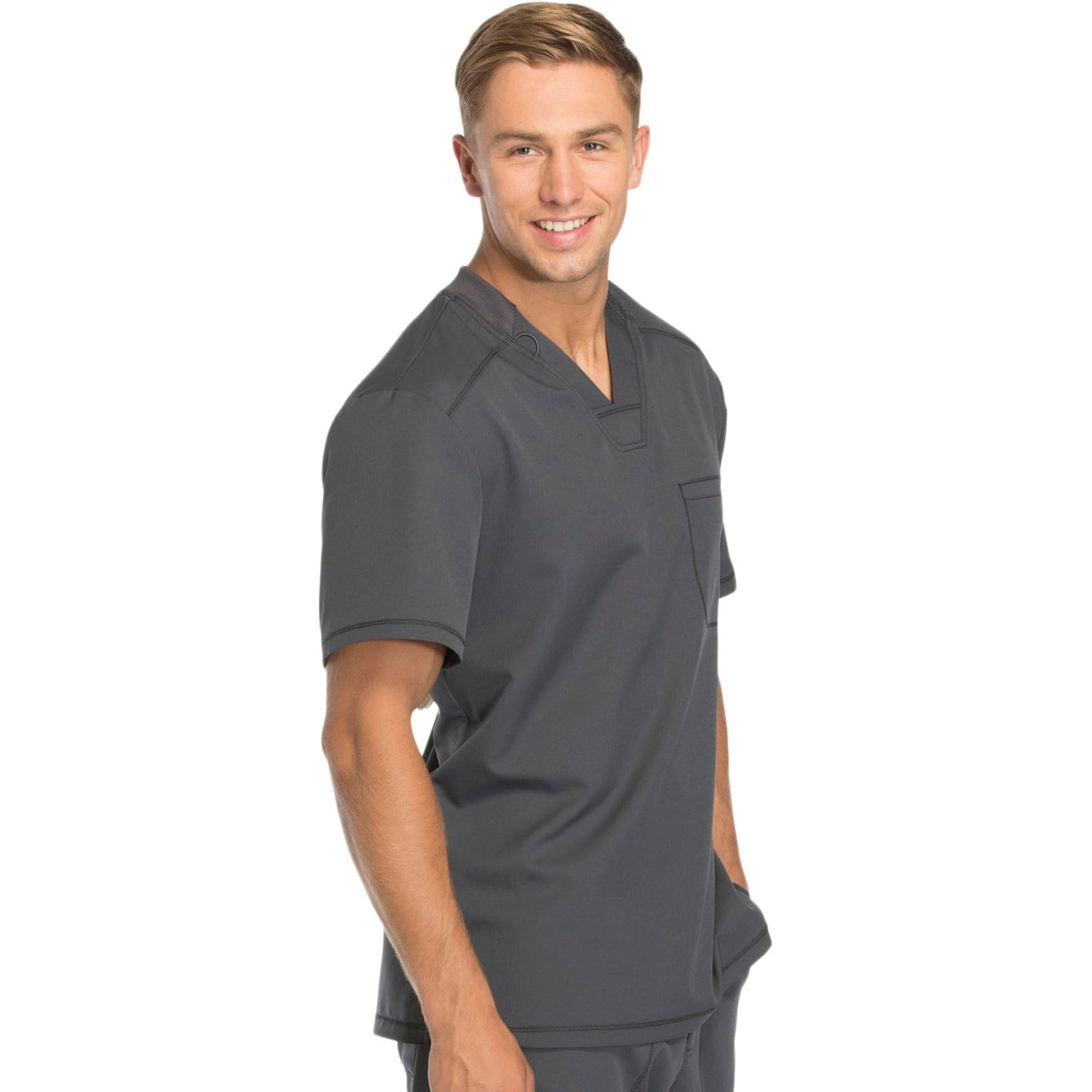 Dickies Scrubs Top Dickies Dynamix DK610 Scrubs Top Men Pewter