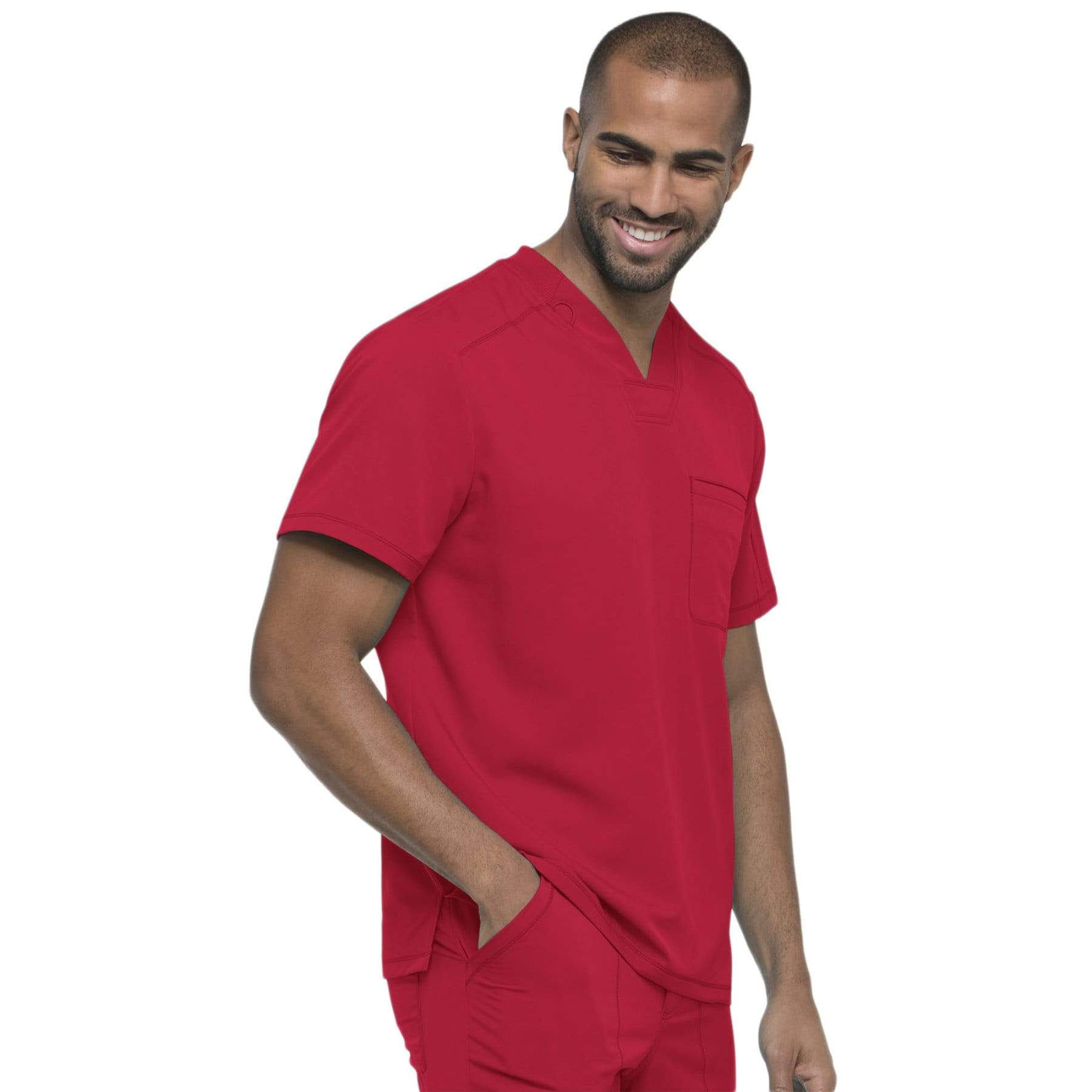 Dickies Scrubs Top Dickies Dynamix DK610 Scrubs Top Men Red