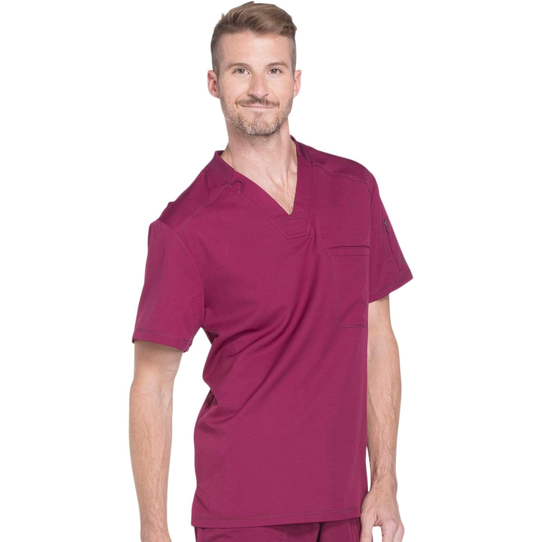 Dickies Scrubs Top Dickies Dynamix DK610 Scrubs Top Men Wine