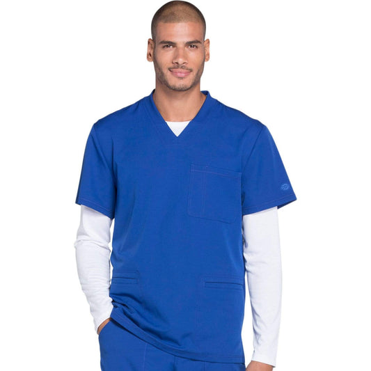 Dickies Scrubs Top 2XL Dickies Dynamix DK640 Scrubs Top Men Galaxy Blue