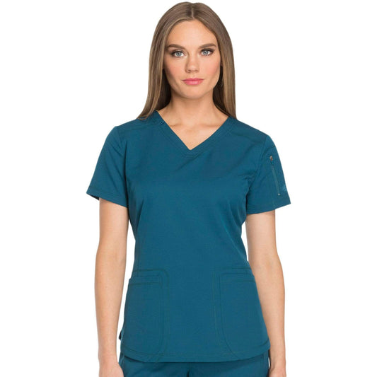 Dickies Scrubs Top 2XL Dickies Dynamix DK730 Scrubs Top Women Blue