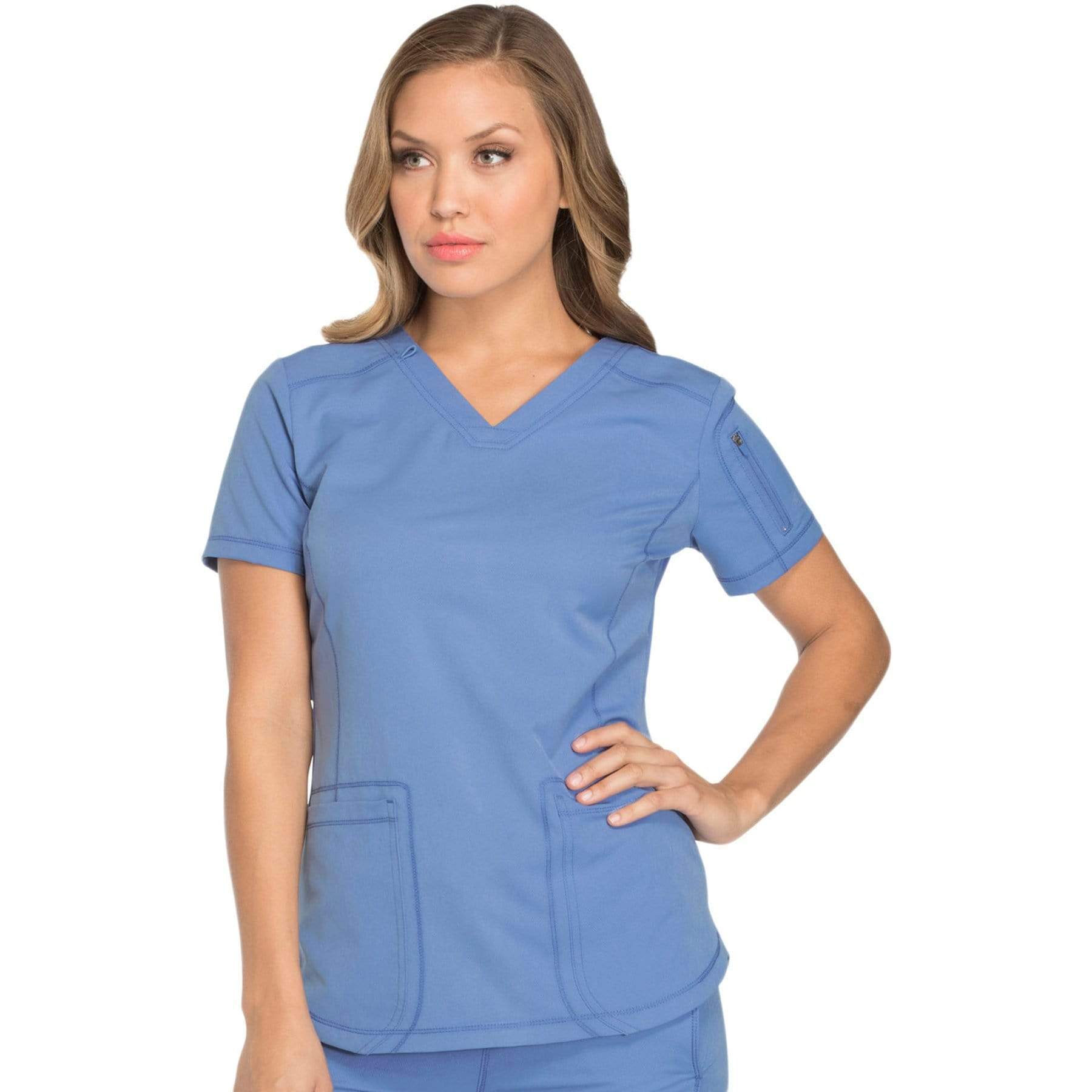 Dickies Scrubs Top Dickies Dynamix DK730 Scrubs Top Women Ciel Blue
