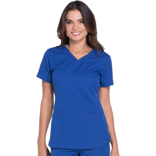 Dickies Scrubs Top 2XL Dickies Dynamix DK730 Scrubs Top Women Galaxy Blue
