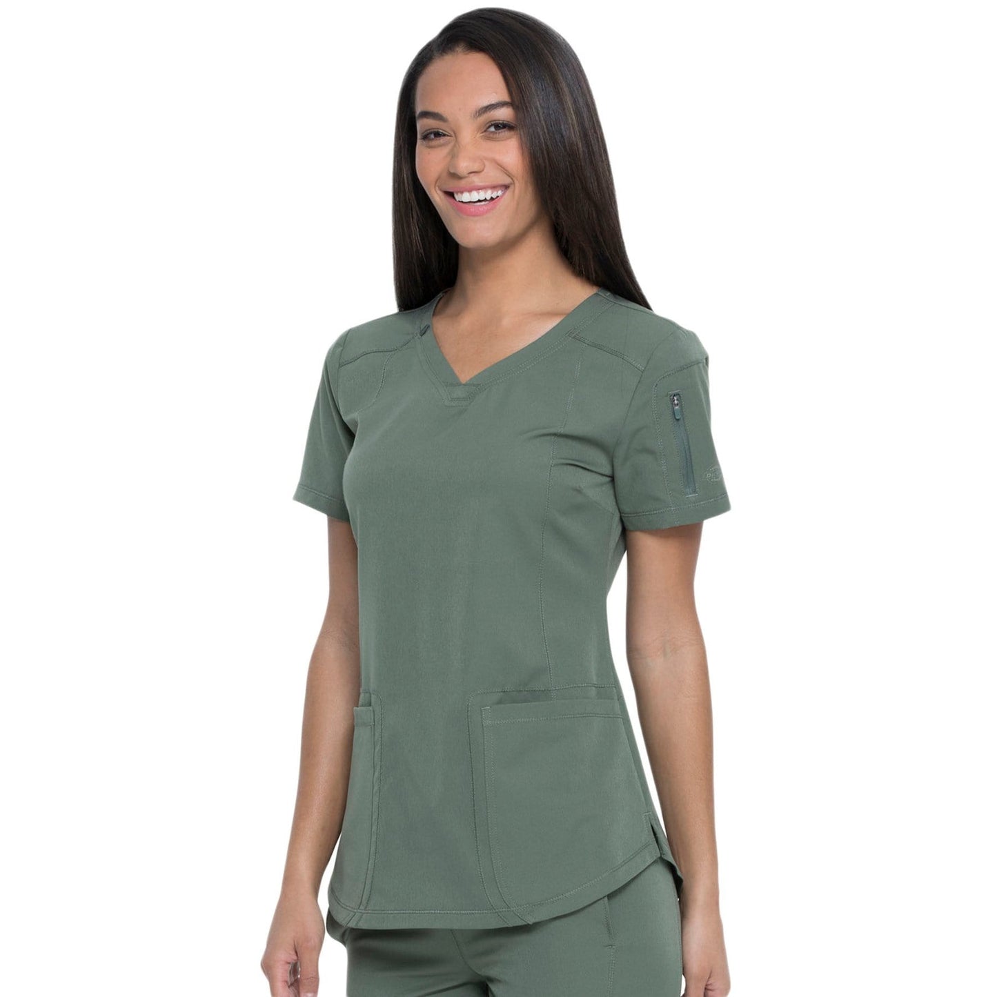 Dickies Scrubs Top Dickies Dynamix DK730 Scrubs Top Women Olive