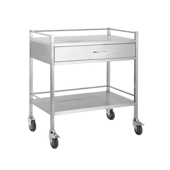 Pacific Medical Australia Instrument Trolleys Double Trolleys 304 Stainless Steel