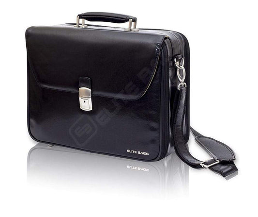 Elite Bags DOCTORS Bag Black Leather
