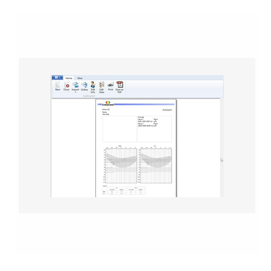Auditdata Audiometer Entomed Tympanometer Software