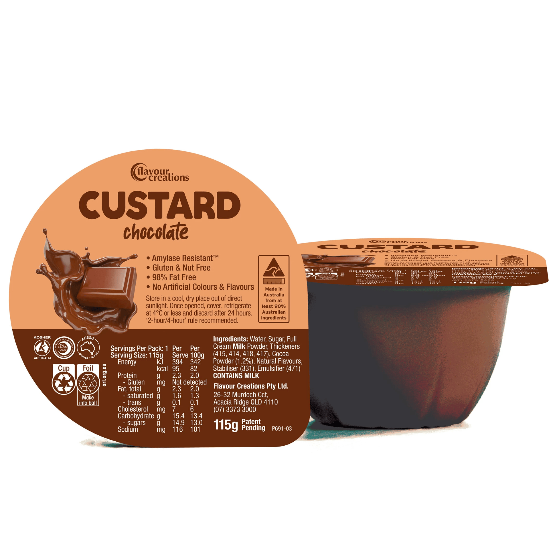 Flavour Creations Nutrition 115ml / Standard Flavour Creations Chocolate Custard