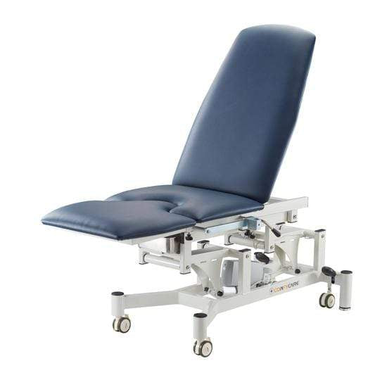 Pacific Medical Australia Gynae Chairs With Gas Lift Back / Navy Gynae Chair With Both Foot Stirrups & Footpad