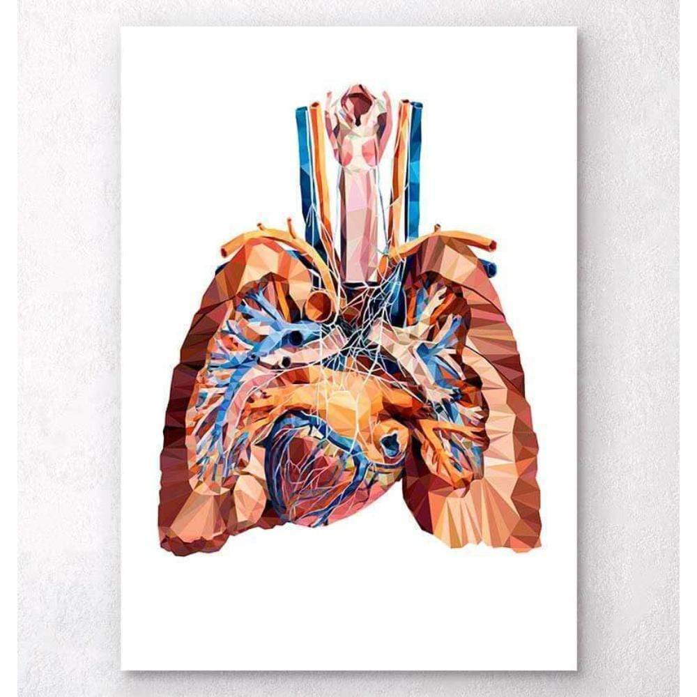 Codex Anatomicus Anatomical Print A5 Size (14.8 x 21 cm) Heart And Lungs Anatomy III