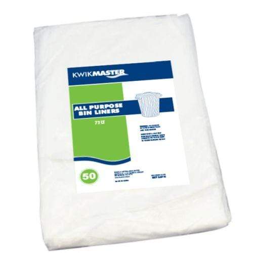 Kwikmaster 72lt / Standard / Black Kwikmaster Bin Liner All Purpose