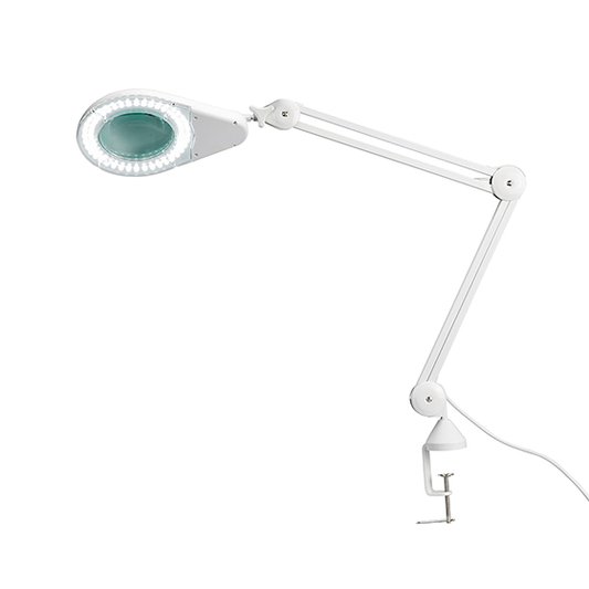Aero Healthcare First Aid Room Equipment LED Magnifying Lamp with Table Clamp (12cm diameter, 115cm extension)