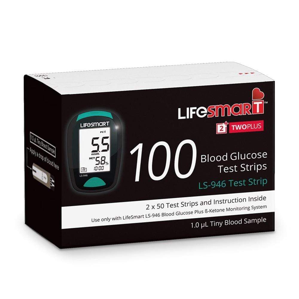 LifeSmart Glucose Test Strips LifeSmart Twoplus Blood Glucose Strips Box 100