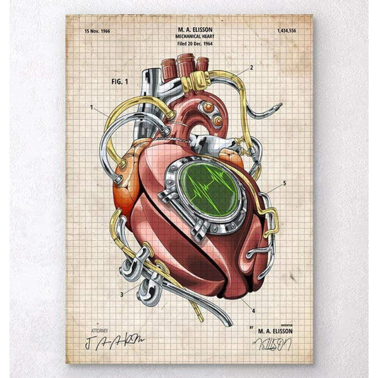 Mechanical Heart Blueprint