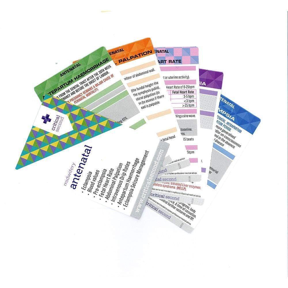 Critical Second Clinical Reference Cards Midwifery Pack - Antenatal