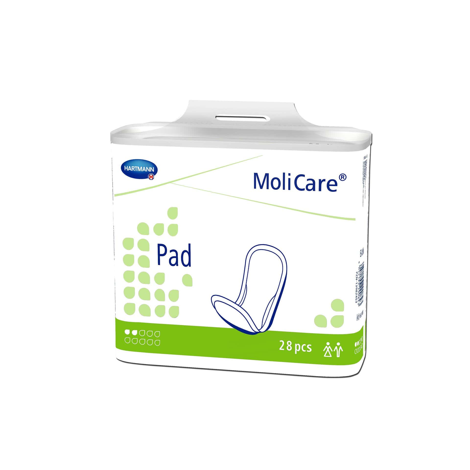 Hartmann Incontinence Garments one size / 2 drops / 336 (12 x 28) MoliCare Pad