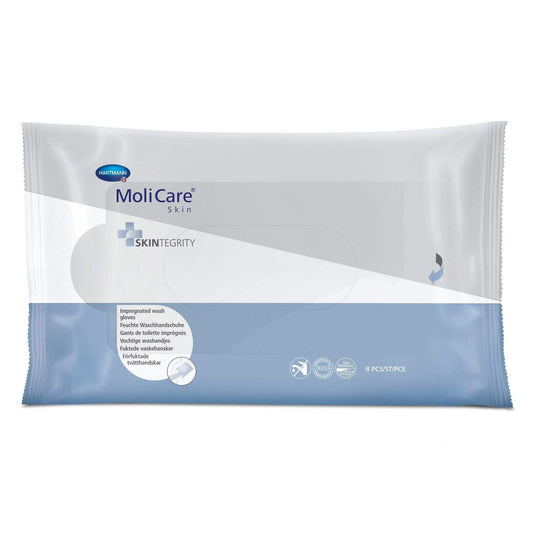 Hartmann Hair & Body Wash 8pcs MoliCare SkinWash Gloves