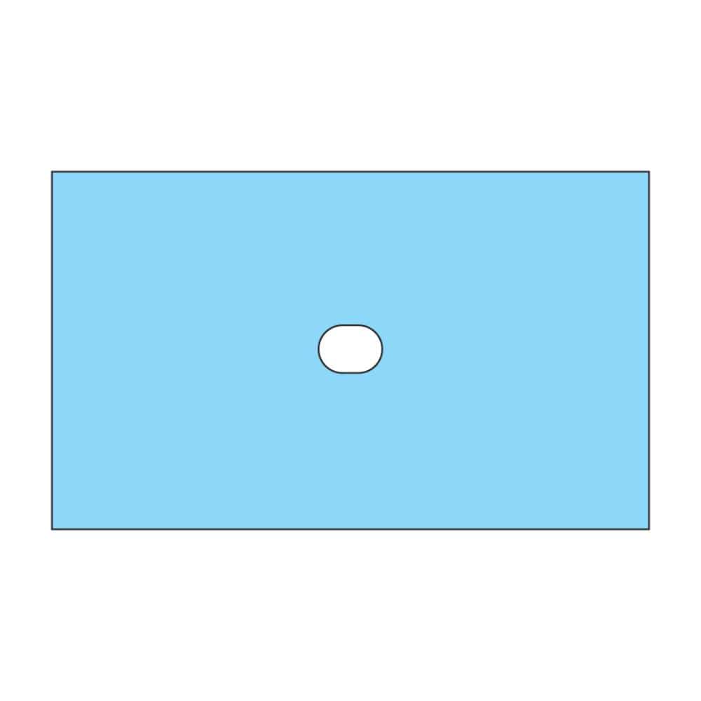 Multigate Drapes & Equipment Covers Oval Aperture 8x6cm / 75cm x 45cm / Sterile Multigate Drape