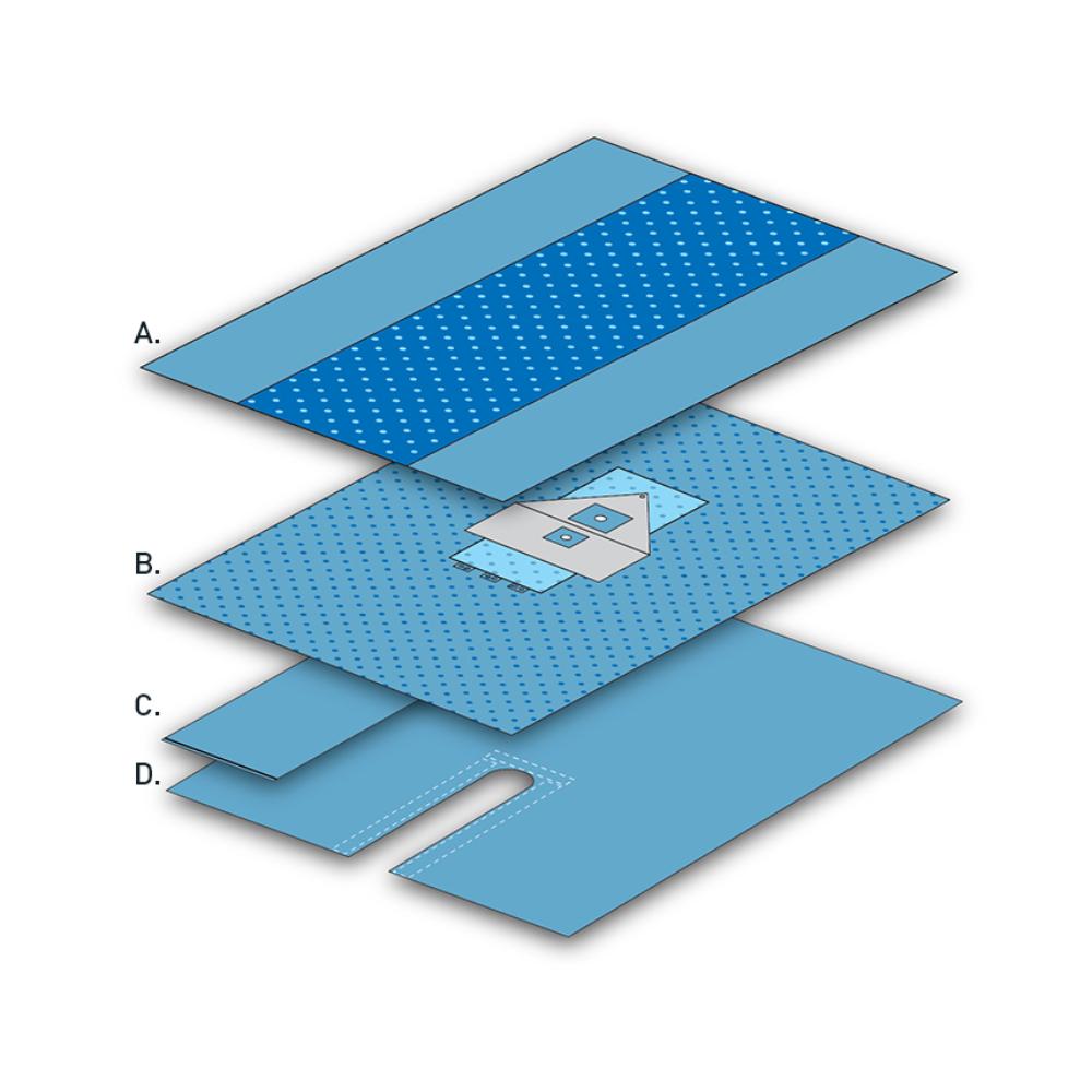 Multigate Drapes & Equipment Covers Arthroscopy Drape Pack / Sterile Multigate OTS Surgical Packs
