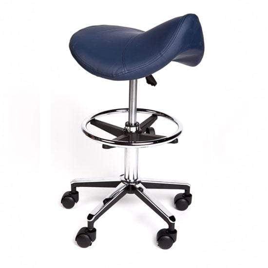 Pacific Medical Australia Saddle Seat Stools Navy Premium Stools Saddle Gas Lift Adjustable
