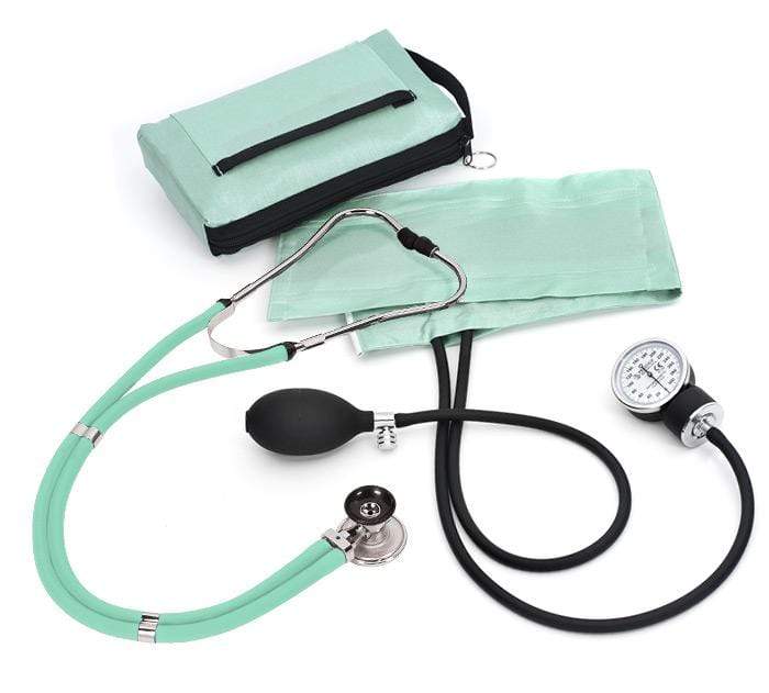 Prestige Medical Sphygmomanometer Kits Aqua Sea Prestige Aneroid Sphygmomanometer / Sprague Rappaport Kit
