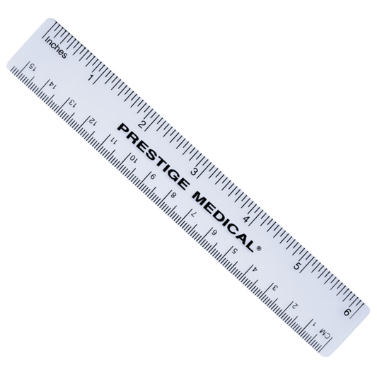 Prestige Medical Measurement Rulers Prestige Clear Plastic 6" Ruler