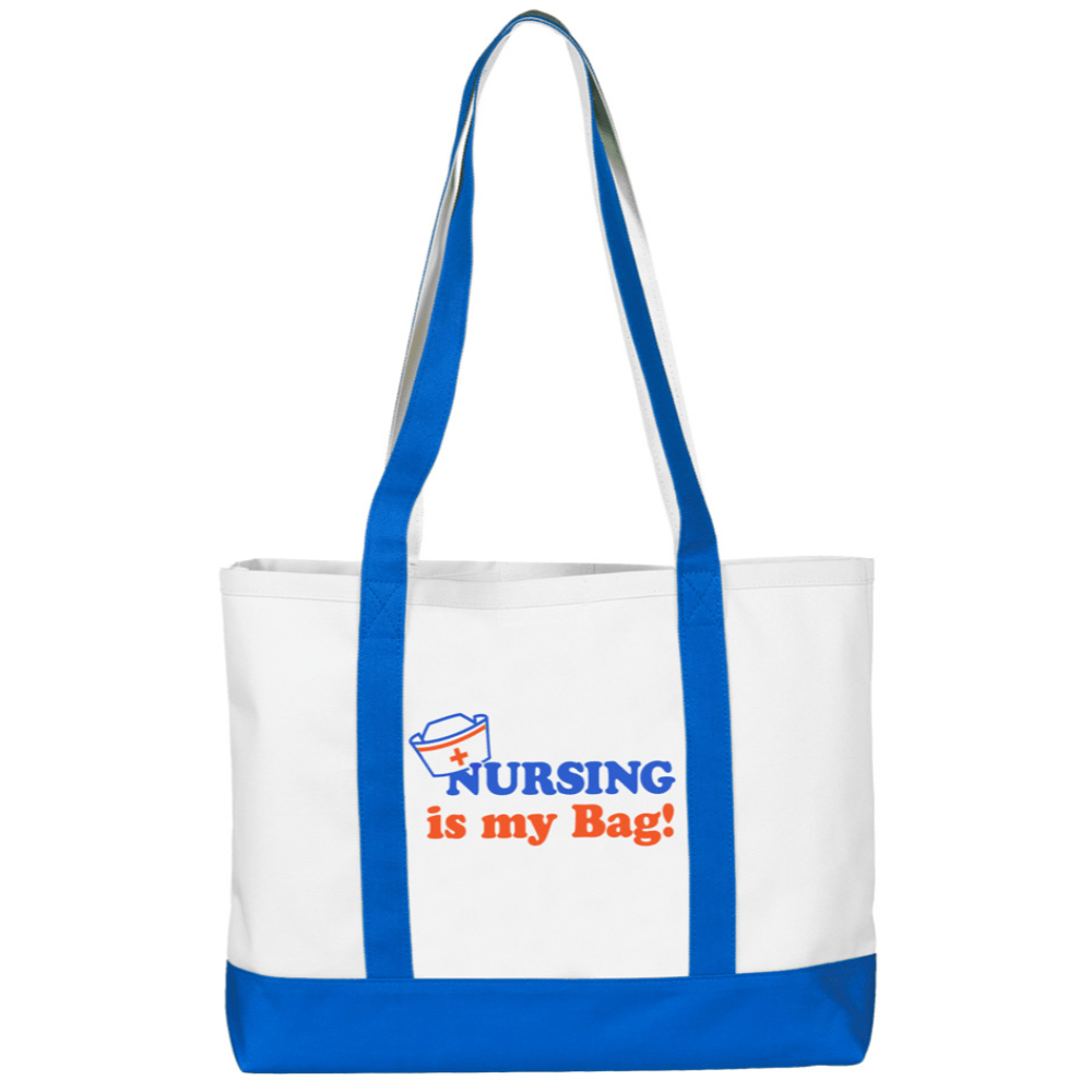 Prestige Medical Totes & Medical Bags Blue and White Prestige Large Tote Bag