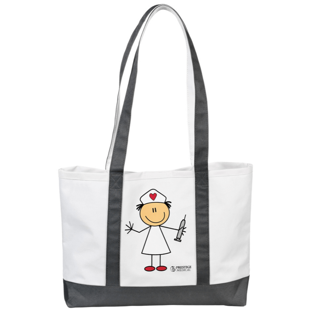 Prestige Medical Totes & Medical Bags Black and White Prestige Large Tote Bag