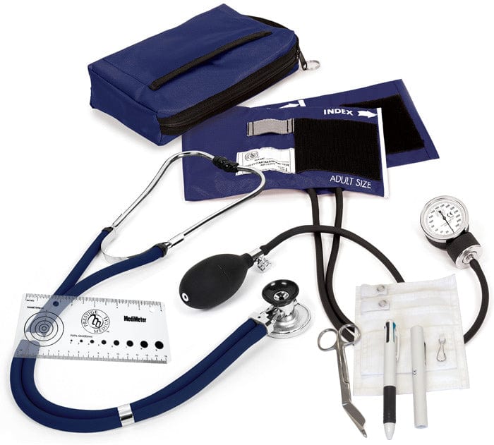 Prestige Medical Prestige Nurse Kit Aneroid Sphygmomanometer/Sprague Stethoscope Navy