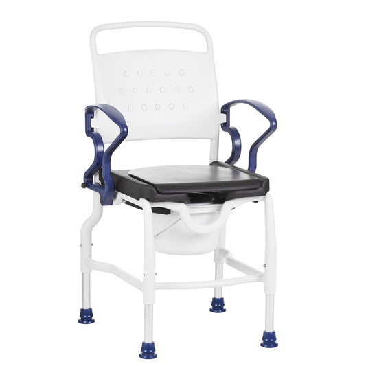 Rebotec Blue Rebotec KONSTANZ Soft Seat Toilet Chair/Shower Commode