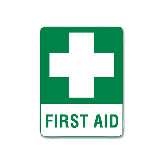 Aero Healthcare Signage Small Metal First Aid Sign 30 x 22.5cm