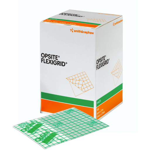 Smith & Nephew Transparent Dressings 10x12cm / Box10 Smith & Nephew Opsite Flexigrid Transparent Film Dressing