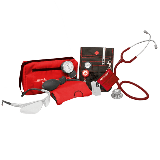 Medshop Littmann Nursing Kits Student Nursing Pack Littmann Classic III Burgundy