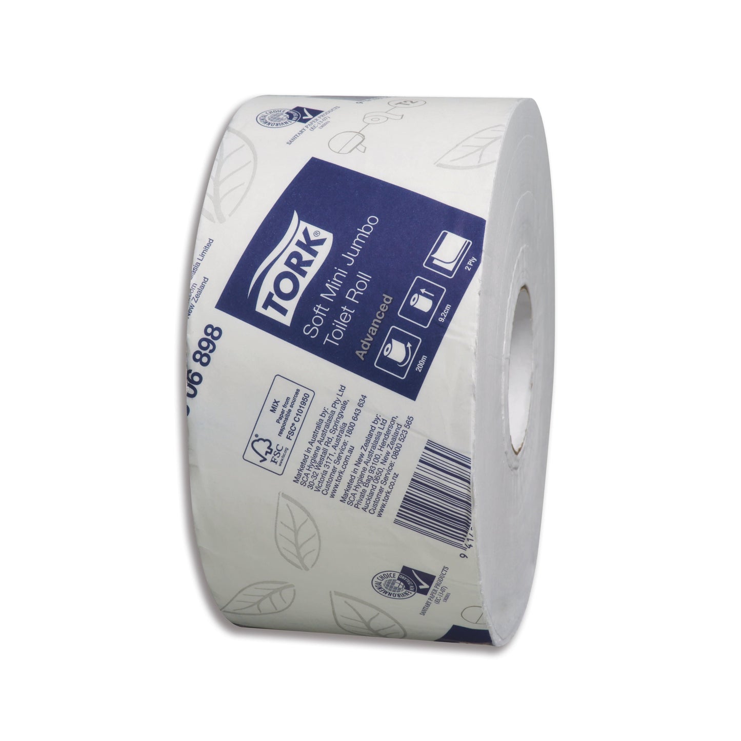 Tork 2ply 200m Tork Advanced Toilet Roll Mini Jumbo
